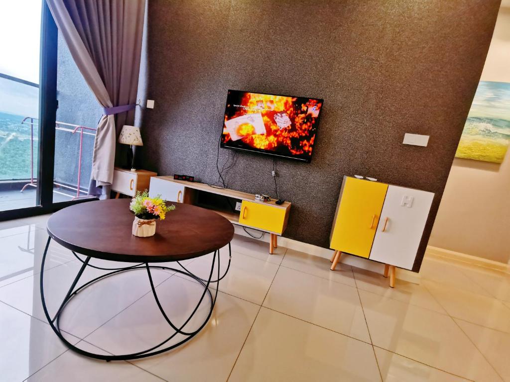 TV a/nebo společenská místnost v ubytování Legoland -Happy Starlight Suite-2B2R, 8pax -lakeview