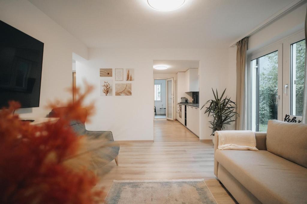 Posezení v ubytování Ferienwohnung Alpblick
