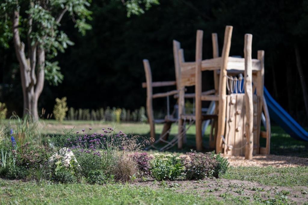 Herní místnost nebo prostor pro děti v ubytování Thalmühle