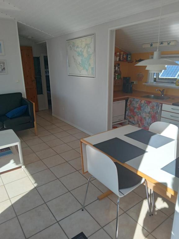 Posezení v ubytování Strand Huset