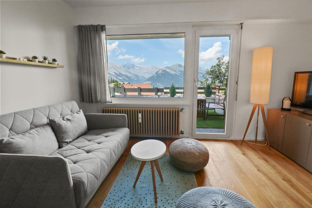 Nespecifikovaný výhled na hory nebo výhled na hory při pohledu z apartmánu
