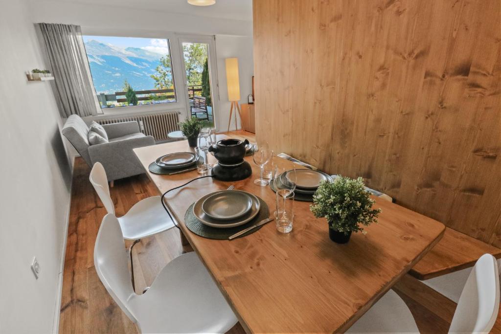 Posezení v ubytování Superbe appartement avec piscine