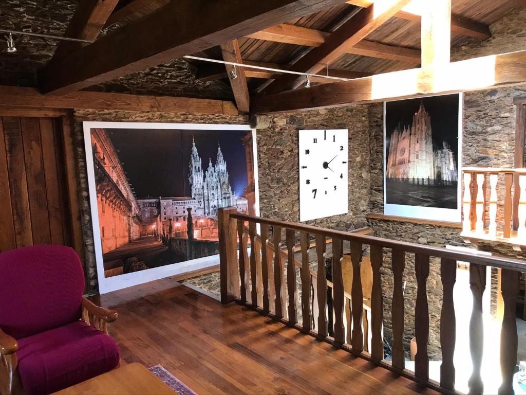 A television and/or entertainment centre at A Casacuberta