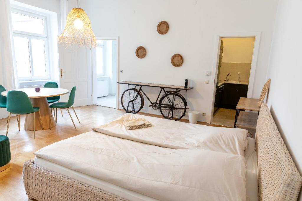 Posteľ alebo postele v izbe v ubytovaní Design Apartments near Mariahilferstraße