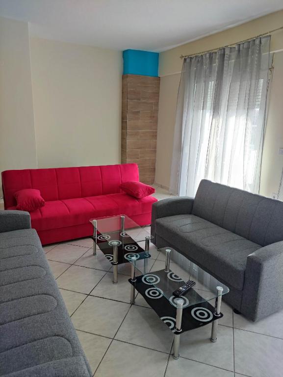 Posezení v ubytování GCM 1 ROOMS kentro k parking
