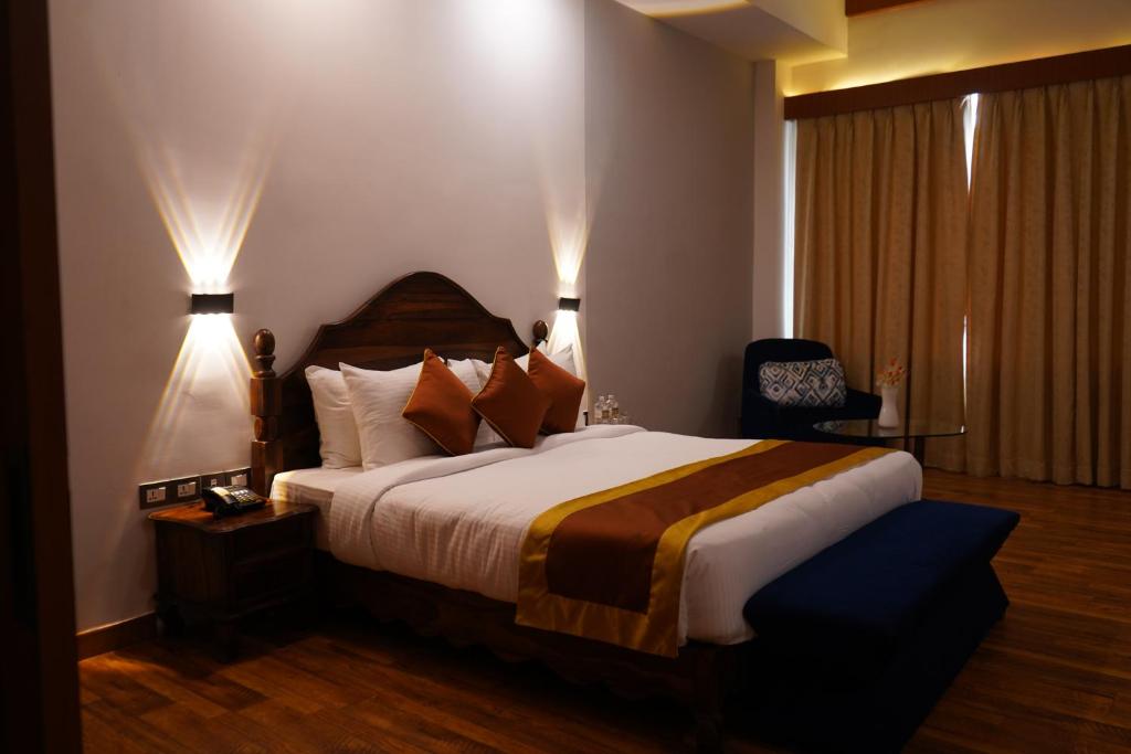 Postel nebo postele na pokoji v ubytování Himal Resort