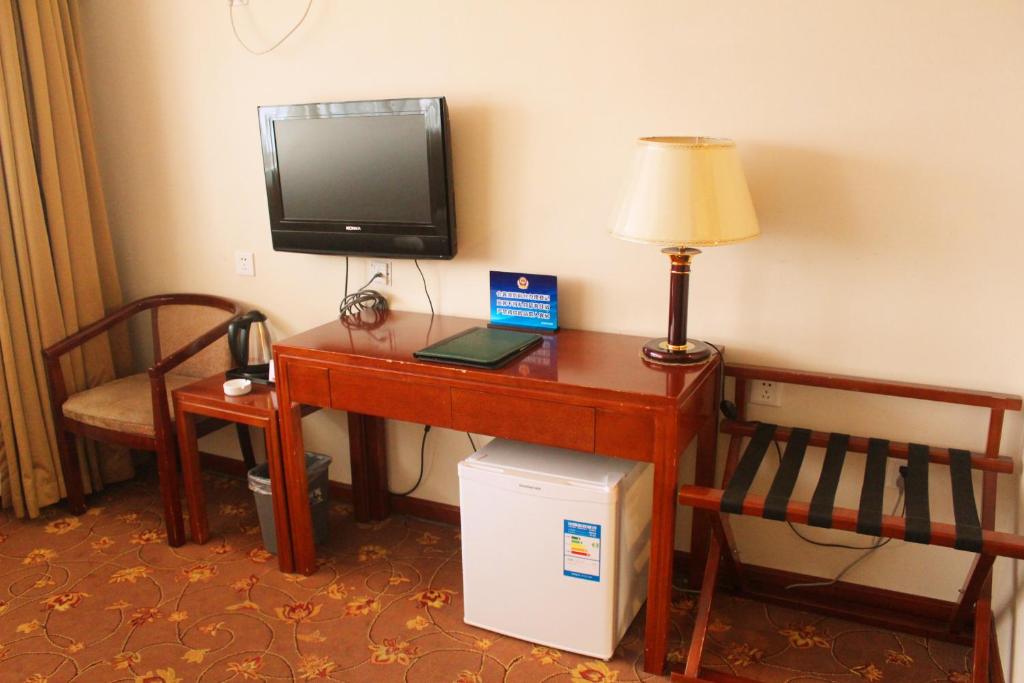 TV a/nebo společenská místnost v ubytování King Parkview Hotel