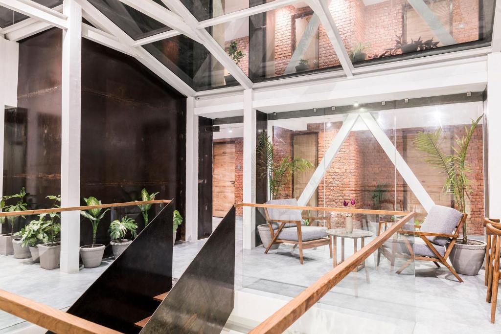Posezení v ubytování 9ine Thamel Hotel