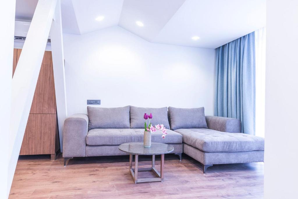 Posezení v ubytování 9ine Thamel Hotel