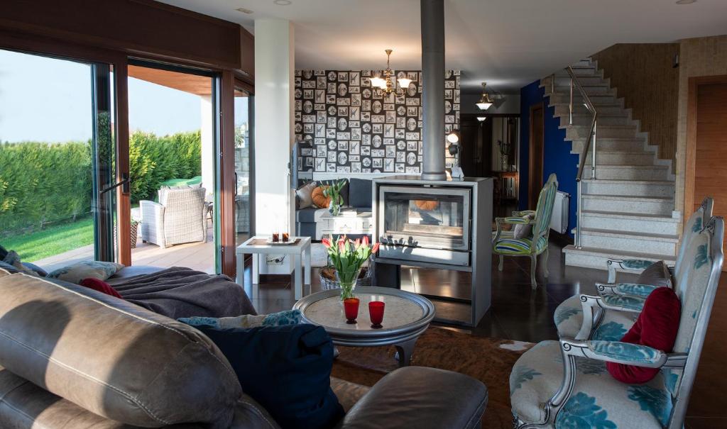 Posezení v ubytování Luxury Singular Villa Carolina