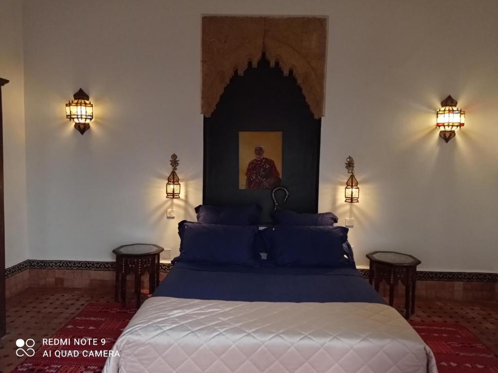Letto o letti in una camera di Riad Dar Badiaa