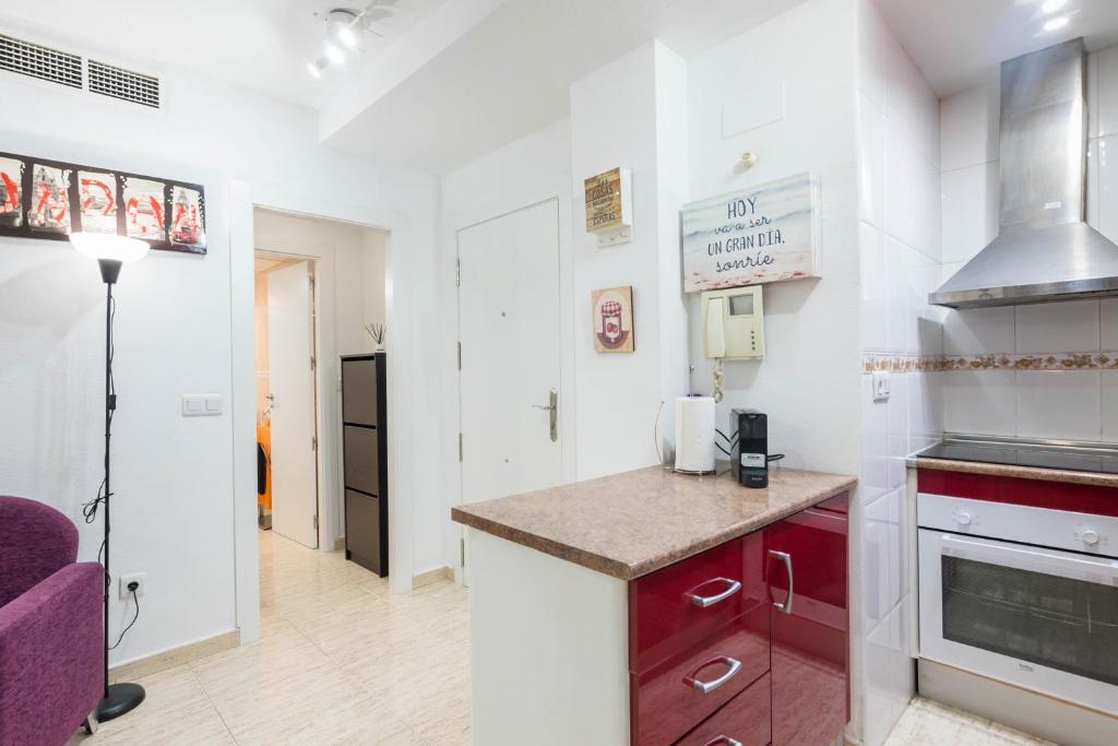 Kuchyň nebo kuchyňský kout v ubytování Apartamento Marqués de Ordoño