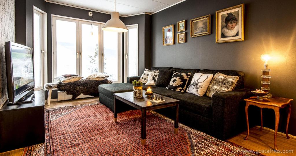 Гостиная зона в Åre Bed & Breakfast