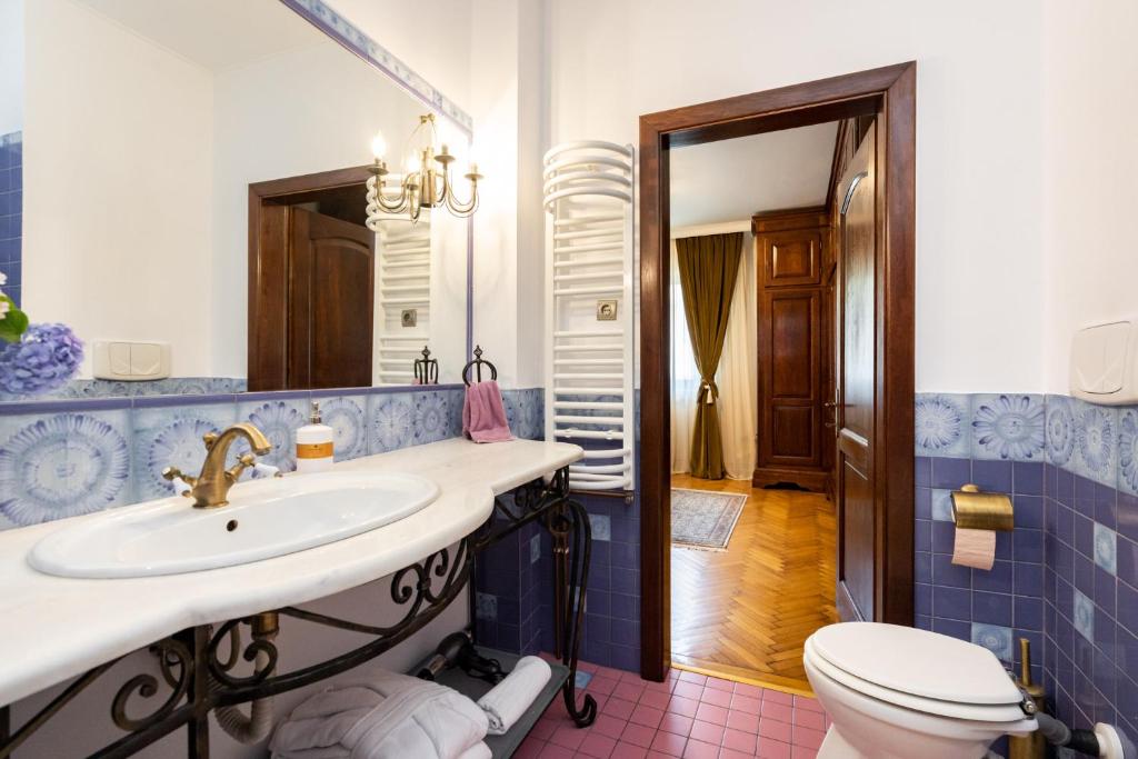 Koupelna v ubytování Casa Lu