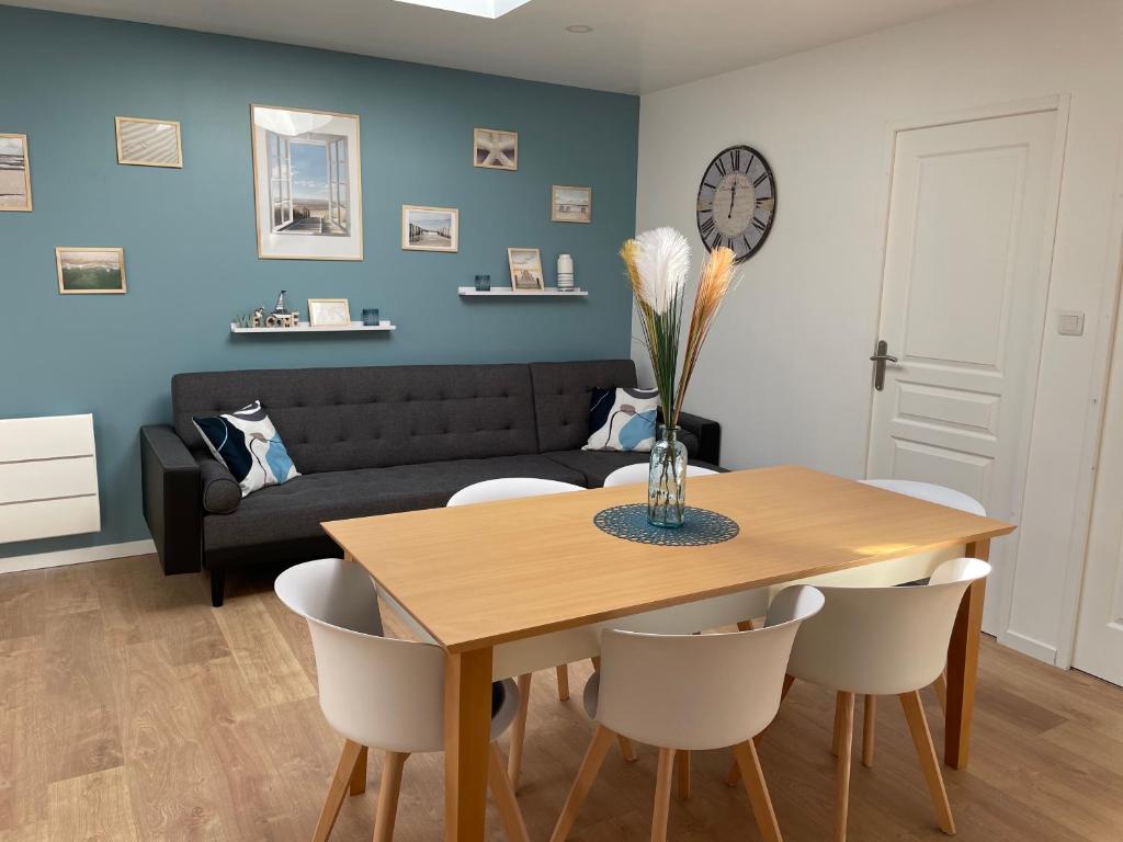 Posedenie v ubytovaní l'étoile de mer - appartement le bord de mer
