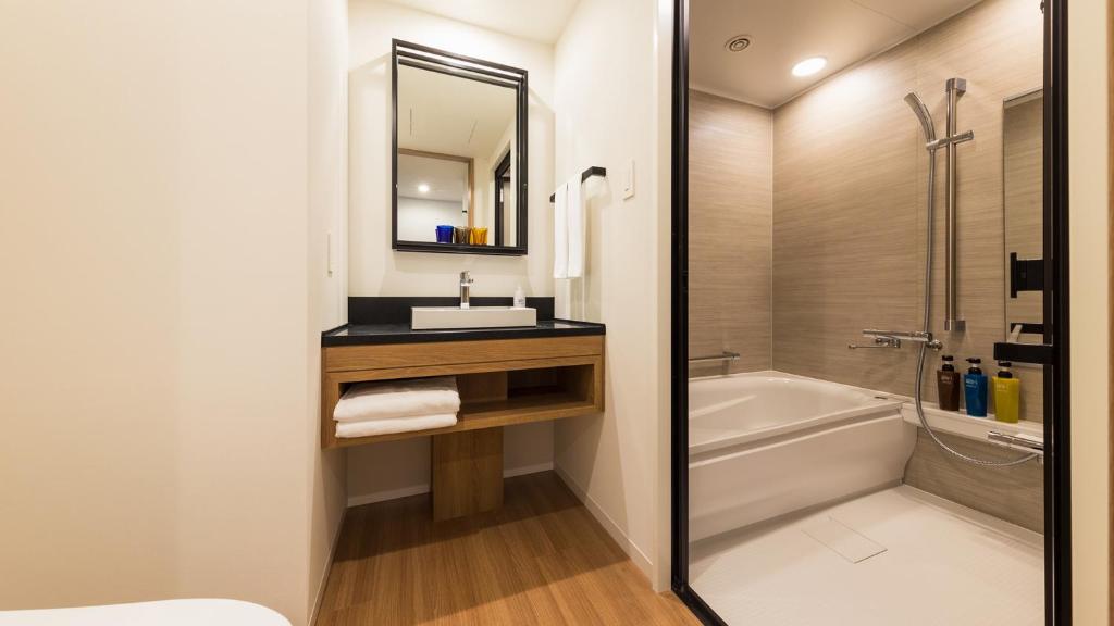 Koupelna v ubytování JR East Hotel Mets Premier Yokohama Sakuragicho