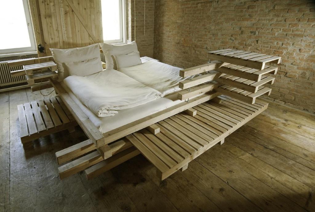 Postel nebo postele na pokoji v ubytování Wiener Gäste Zimmer