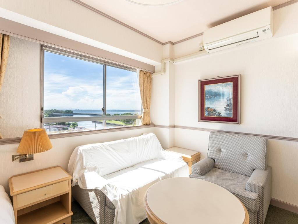 Posezení v ubytování Tabist Hotel Ginga Kisarazu