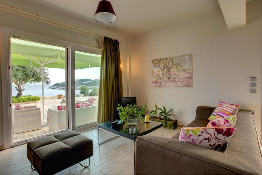 A seating area at Villa Terra del Nonno with Sea Views & Pool