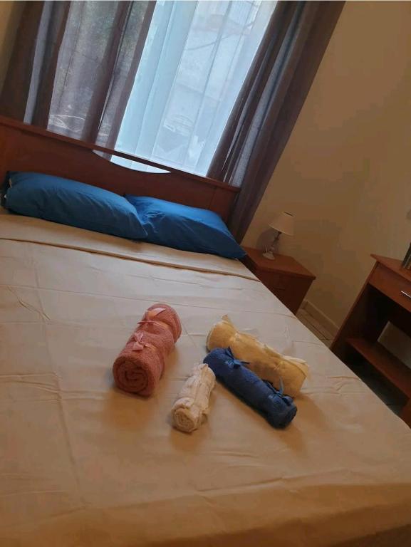 Posteľ alebo postele v izbe v ubytovaní Dimitri's house