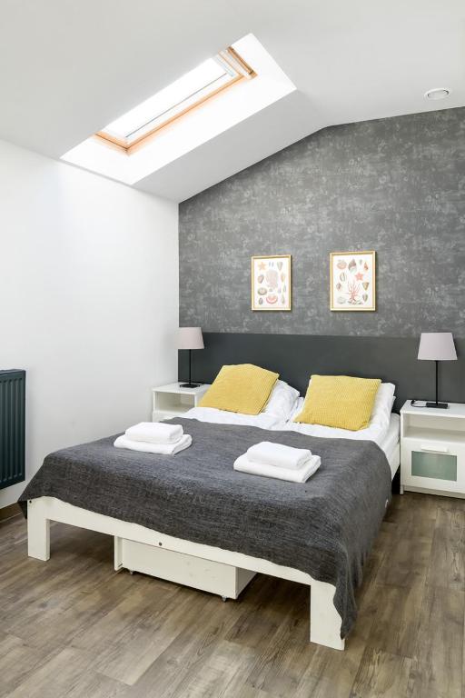 Posteľ alebo postele v izbe v ubytovaní Modern apartment in the very central location 18