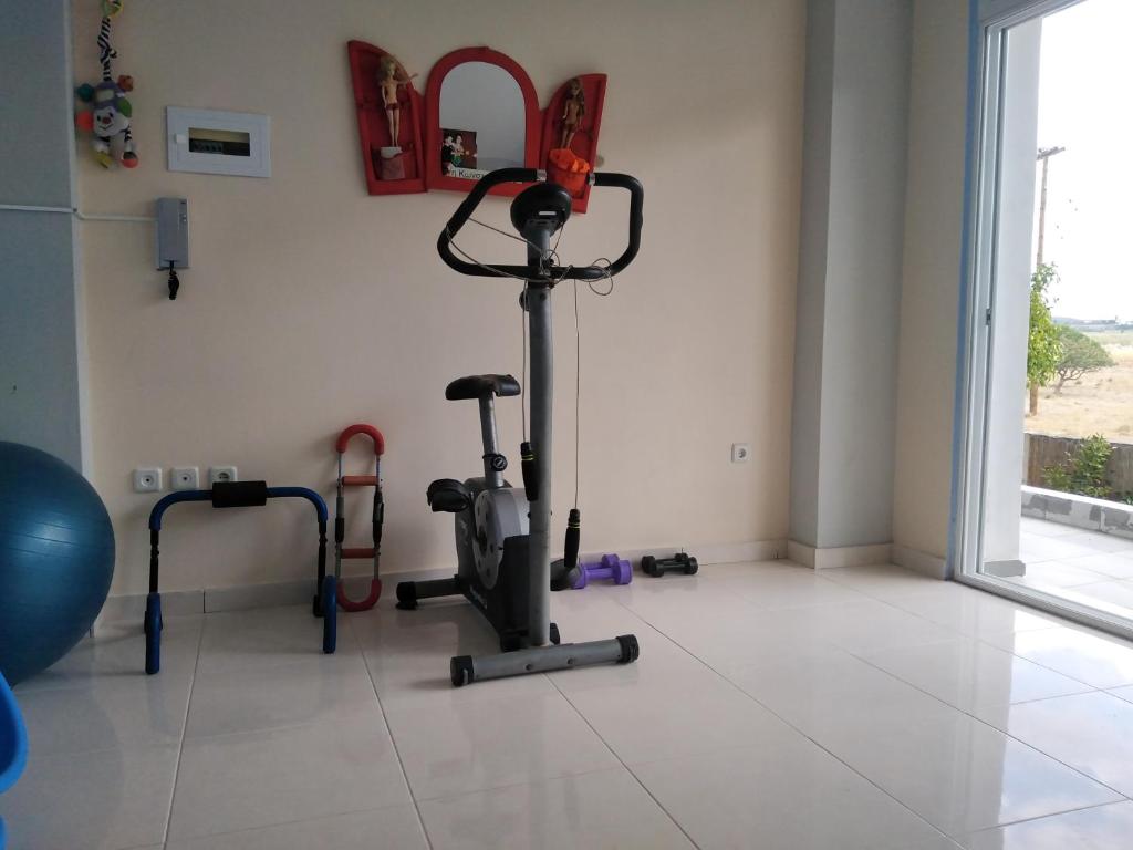 Posilňovňa alebo fitness centrum v ubytovaní STUDIO POSEIDONIA apartment 75sqm CORINTH CANAL