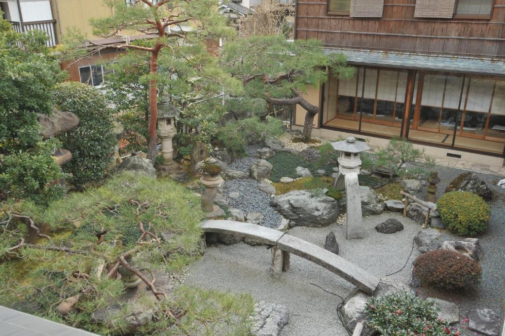 Zahrada ubytování Ryokan Yamazaki