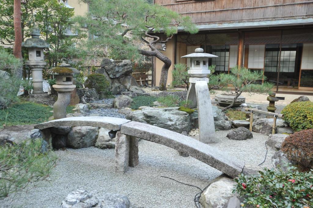 Zahrada ubytování Ryokan Yamazaki