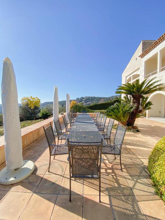 Balkón nebo terasa v ubytování Villa St Maxime
