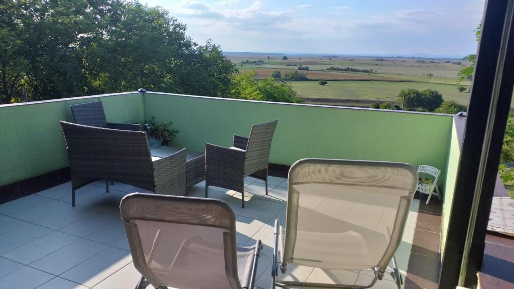 Balkón alebo terasa v ubytovaní Baranja green peace