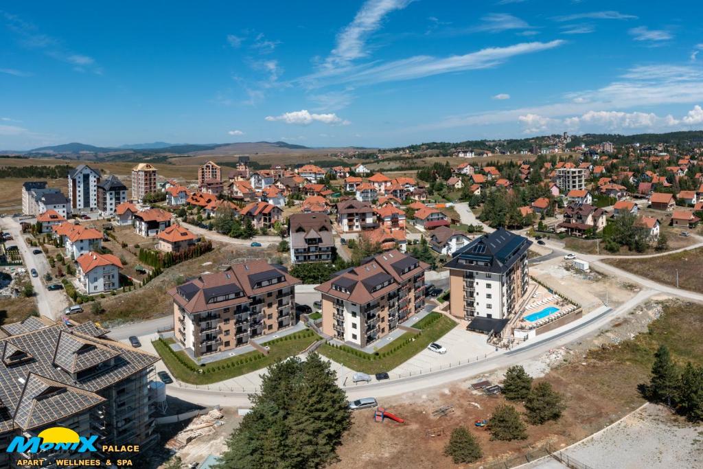 Letecký snímek ubytování Monix Palace Zlatibor