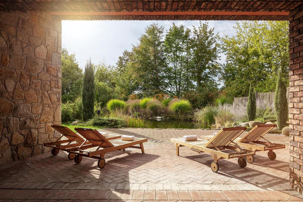 Zahrada ubytování Golf & Spa Kunětická Hora
