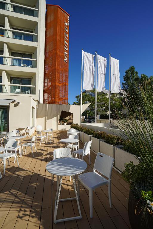 A balcony or terrace at Nautilus Family Hotel