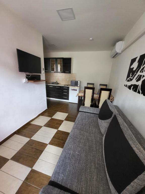 Kuchyň nebo kuchyňský kout v ubytování Marika Apartman Sopron