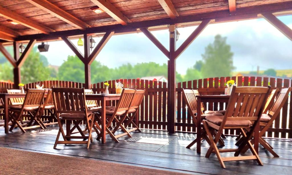 Balkon lub taras w obiekcie Penzion ORION