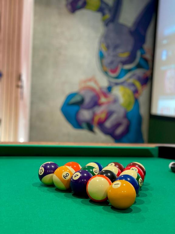Biliardový stôl v ubytovaní Capsule Manga - Jacuzzi - Billard - Nintendo Switch - Netflix
