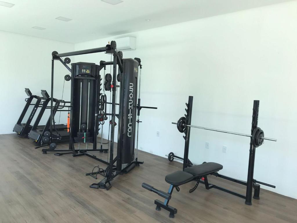 Fitness centrum a/nebo fitness zařízení v ubytování Hotel Flor Da Chapada