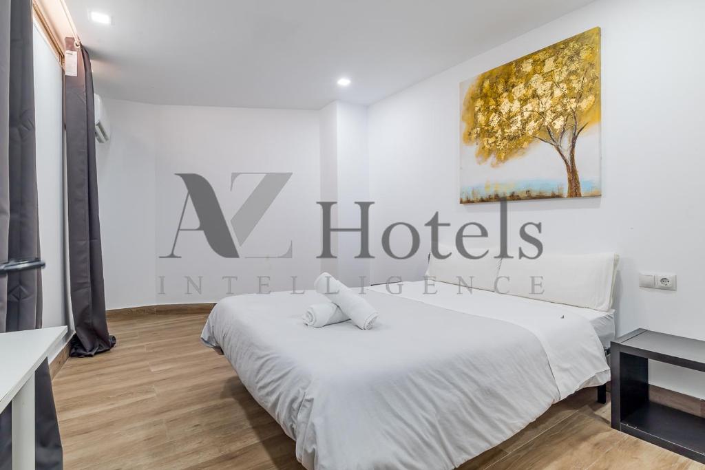 Postel nebo postele na pokoji v ubytování AYZ Elcano - Auto check-in property