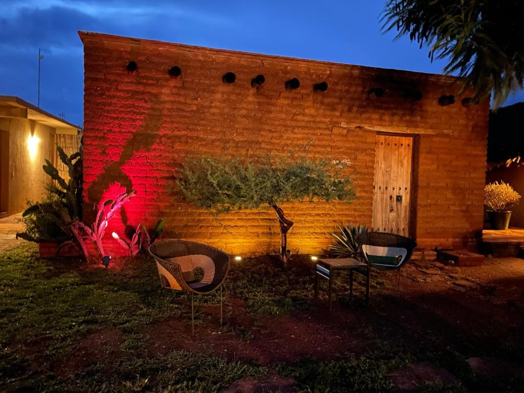 Zahrada ubytování Casa Regina Oaxaca