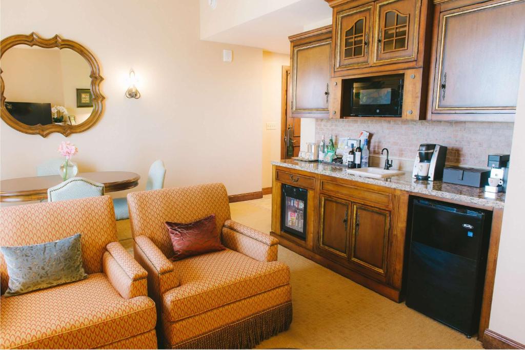 Kuchyň nebo kuchyňský kout v ubytování Hotel Viata