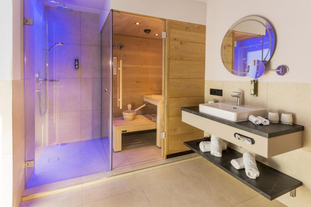 Koupelna v ubytování Hotel Hennersberg