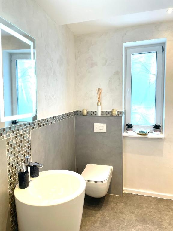 Koupelna v ubytování Ferienwohnung Appartamento Da Vinci