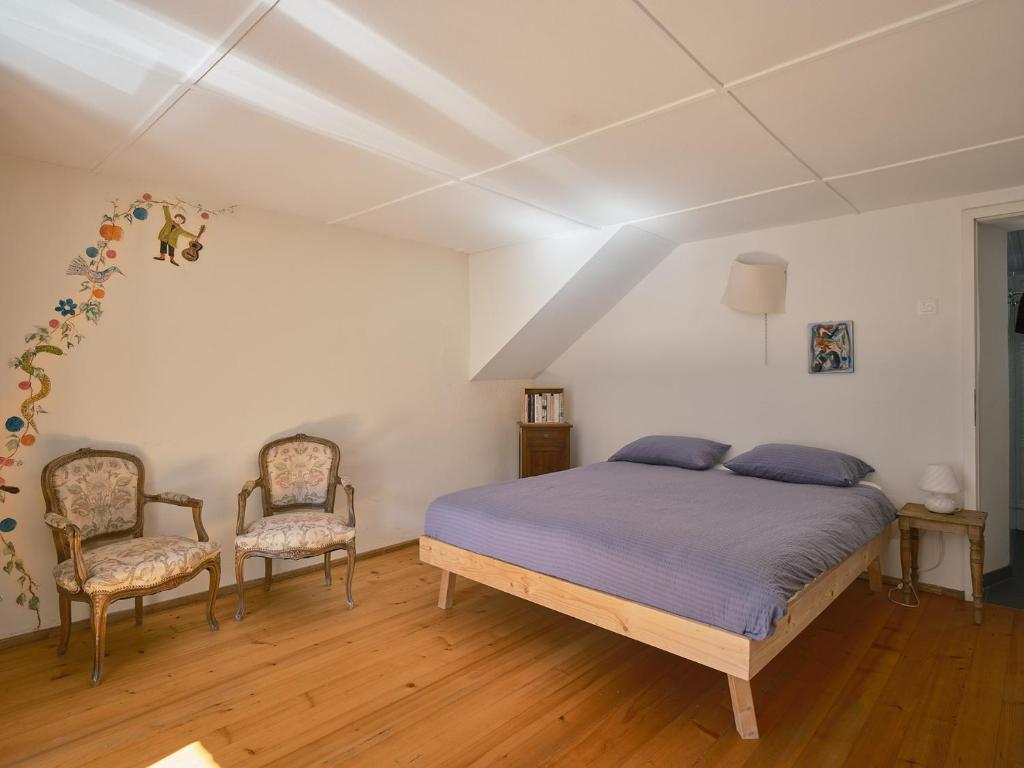 Postel nebo postele na pokoji v ubytování Osteria Grütli con alloggio