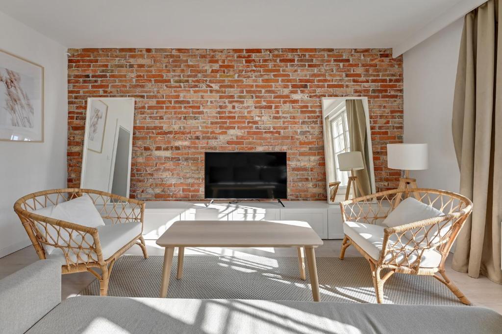 Posedenie v ubytovaní Comfort Apartments Długi Targ