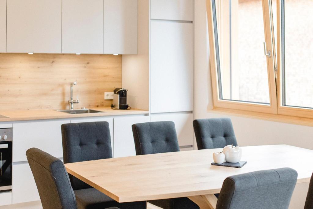 Kuchyň nebo kuchyňský kout v ubytování am Greben Apartments drei - vier - fünf