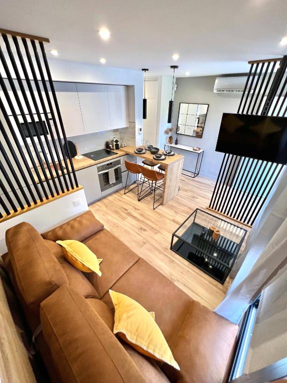 Kuchyň nebo kuchyňský kout v ubytování Silver & Brownie, Nuevo apart cerca de la Playa