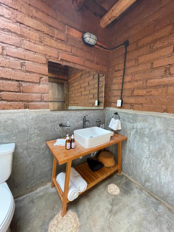Koupelna v ubytování Casa Regina Oaxaca