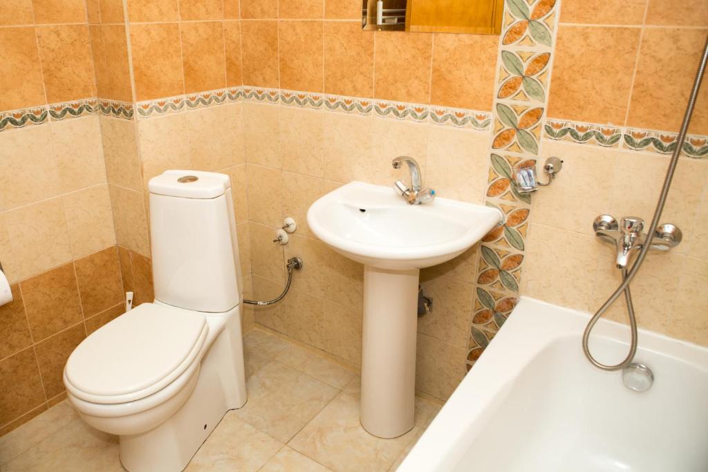 Koupelna v ubytování Hotel Deva