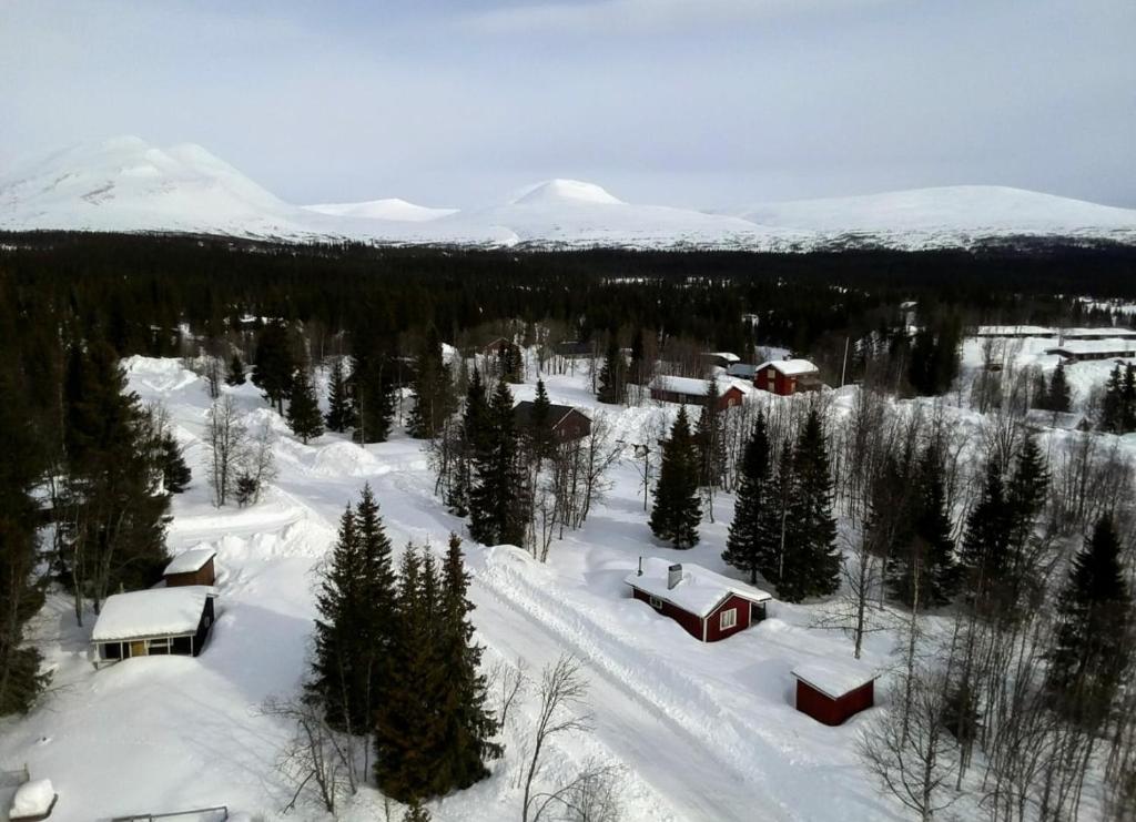 Book in Borgafjäll - New cabins for rent at the slalom slope v zimě