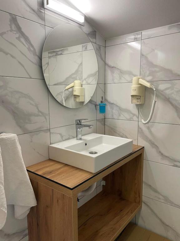 Koupelna v ubytování Hotel - Villa Lejla